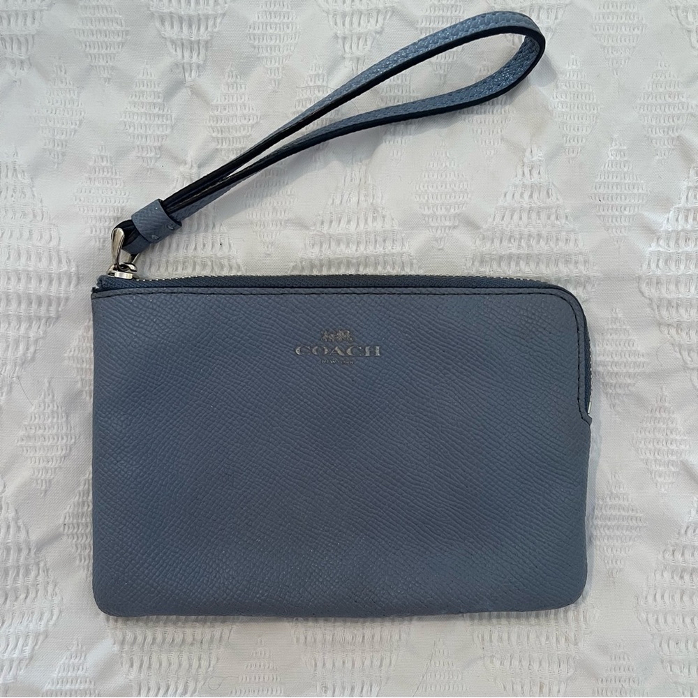 Coach Blue Wristlet